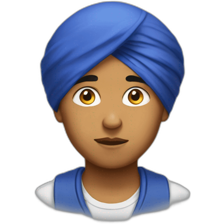 sikh boy thinking emoji