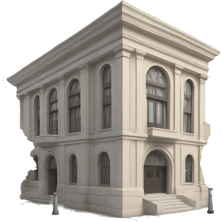 Building with architectural details emoji