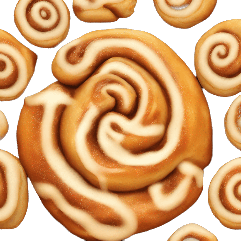 Glazed cinnamon roll emoji