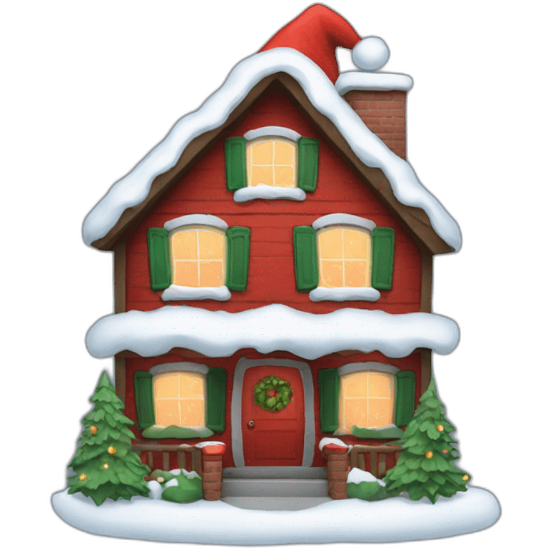 Santa Claus home emoji