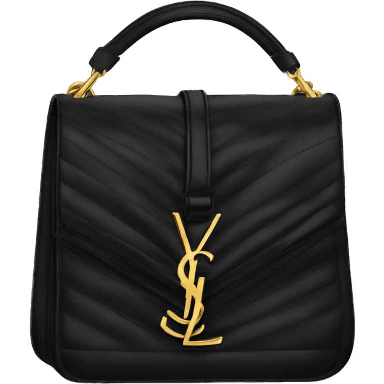 Yves Saint Laurent black shoulder bag emoji