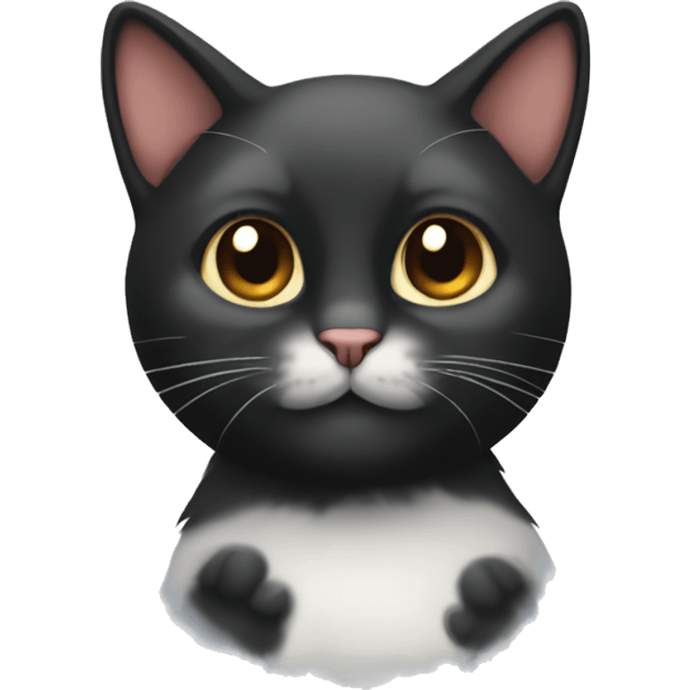 Cat black paws emoji