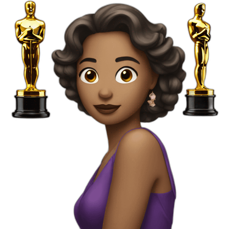 movie actress with oscar emoji