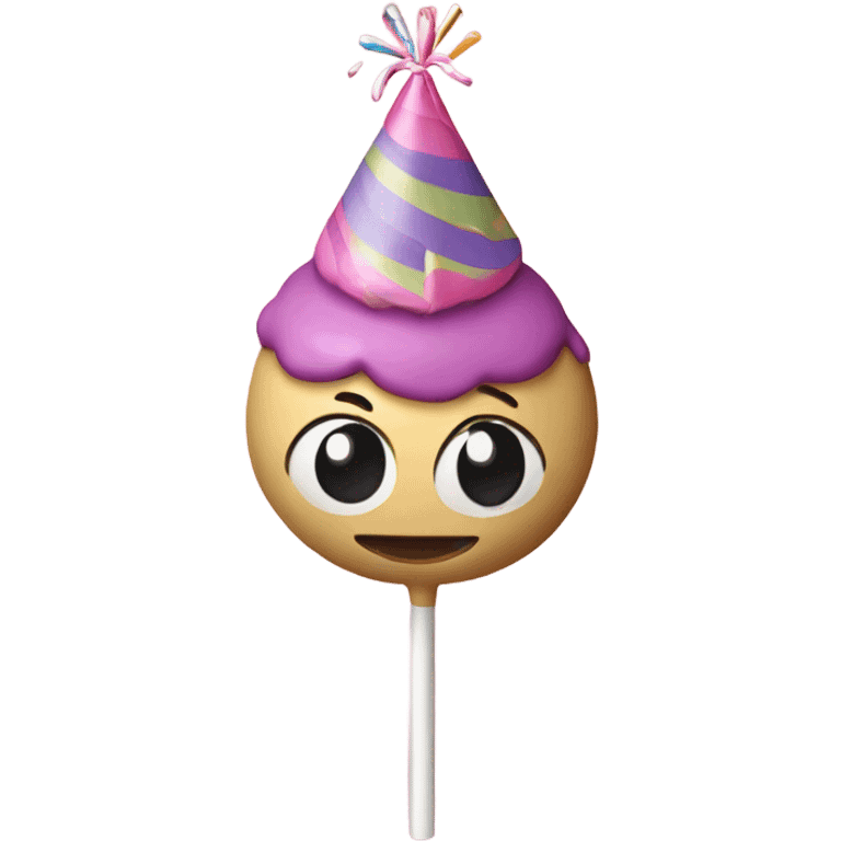 Birthday cake cake pop emoji