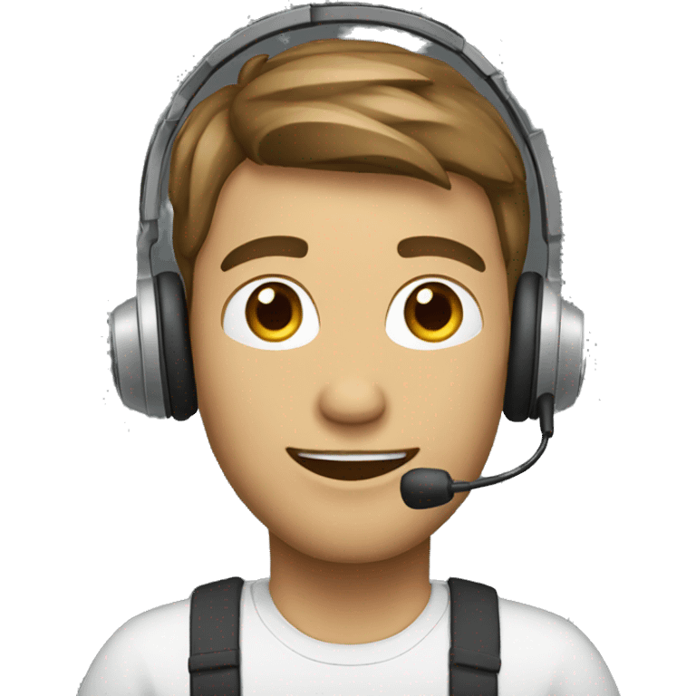 guy with a headset emoji