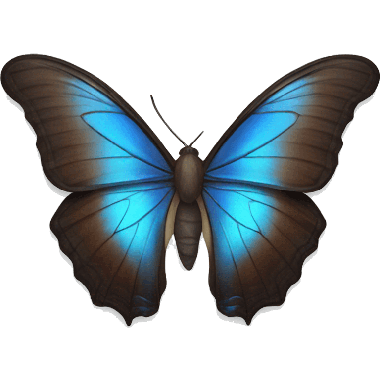 Blue morpho butterfly  emoji