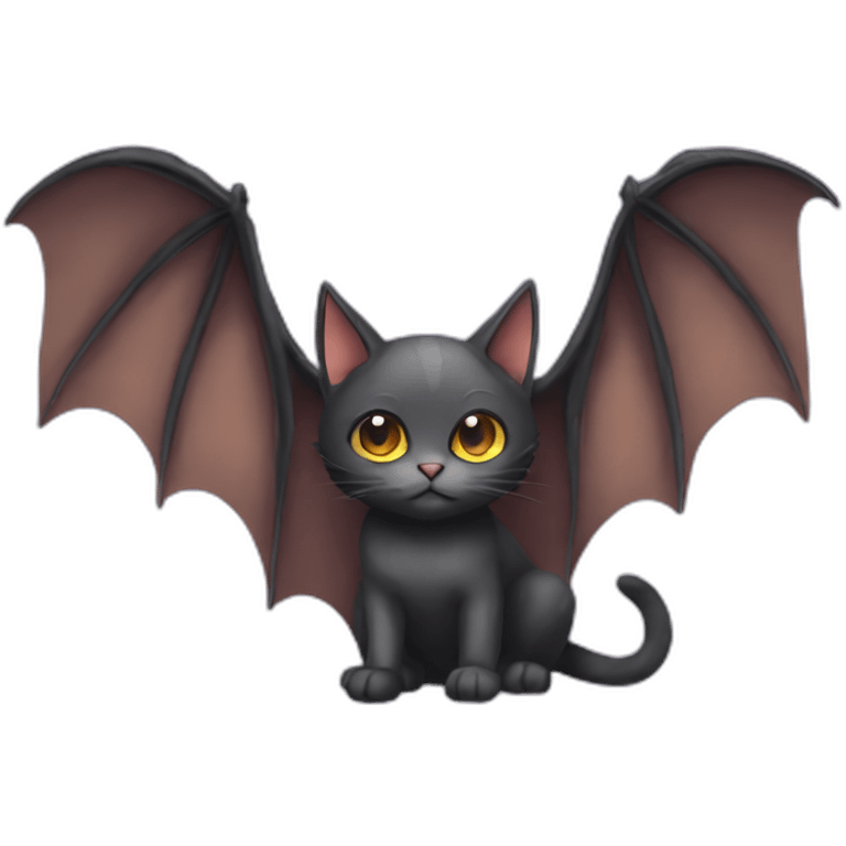 a cat that's also a bat with wings emoji