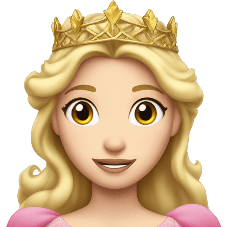 Princess Aurora with gold tiara  emoji