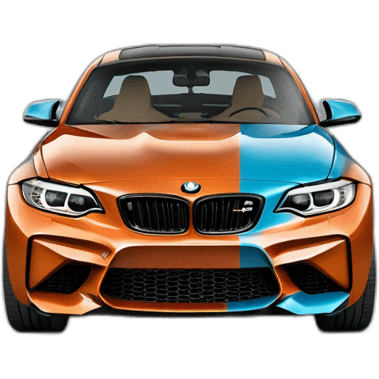 Bmw m2 azul claro emoji