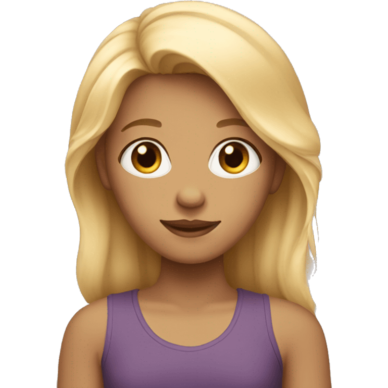 girl with fair hair  emoji