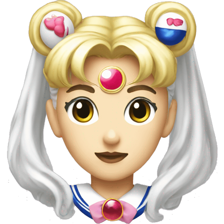 Sailor moon head emoji