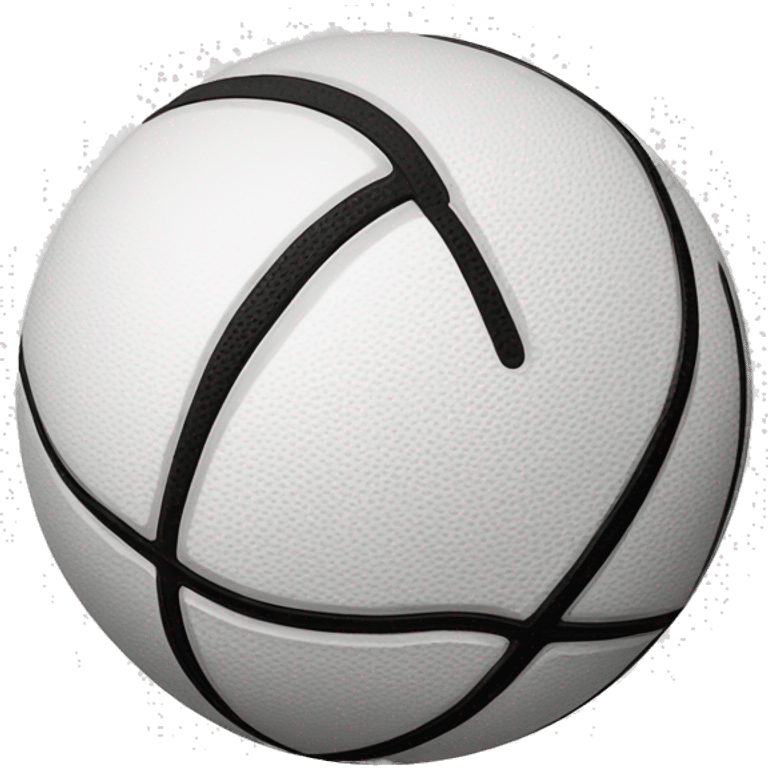 Balón d basketball en blanco y negro  emoji