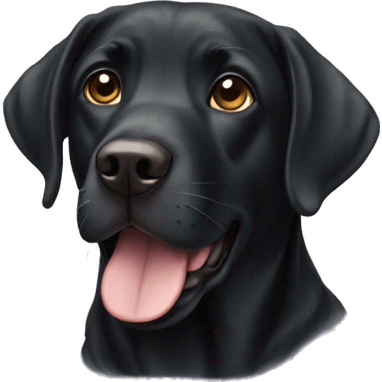 Black Labrador  emoji