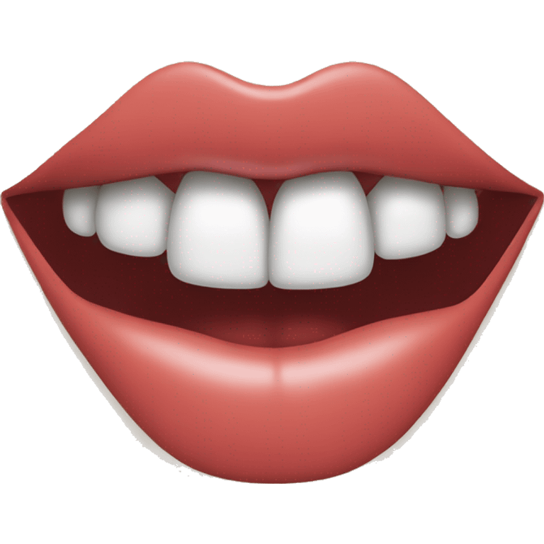 Labios con dientes  emoji