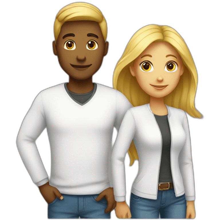 Couple White  emoji