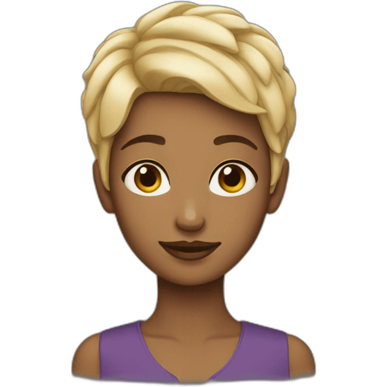 woman with pixie cut emoji