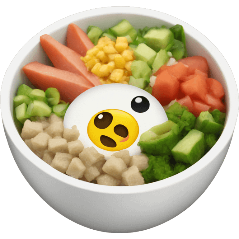 a poke bowl emoji