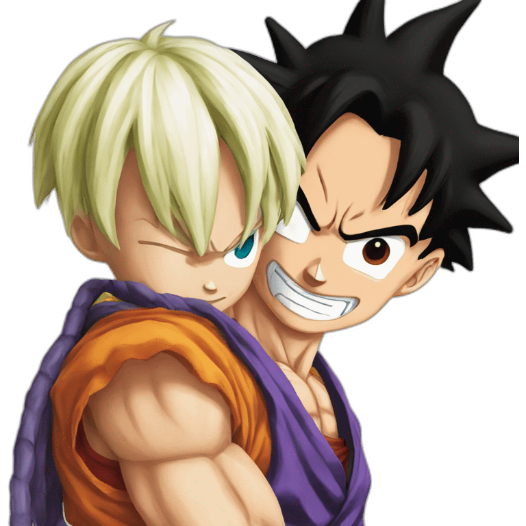 Dragon Ball with luffy emoji