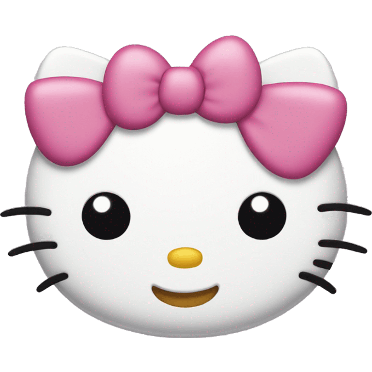 Hello kitty winking at you with one eye emoji