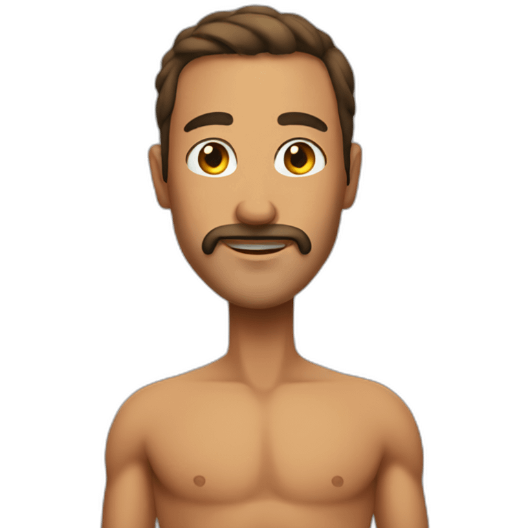 A man wearing a bikini emoji