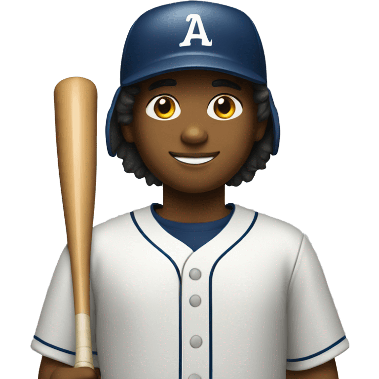 create an image of a 12 year old baseball player emoji