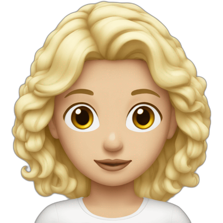 Šárka girl White blond emoji