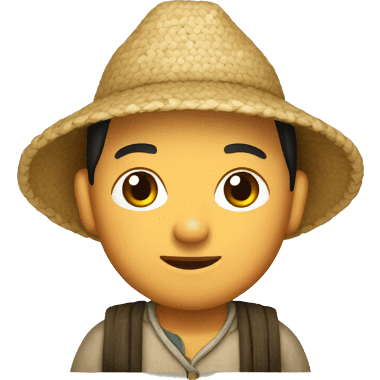 small peruvian chinese rice farmer emoji