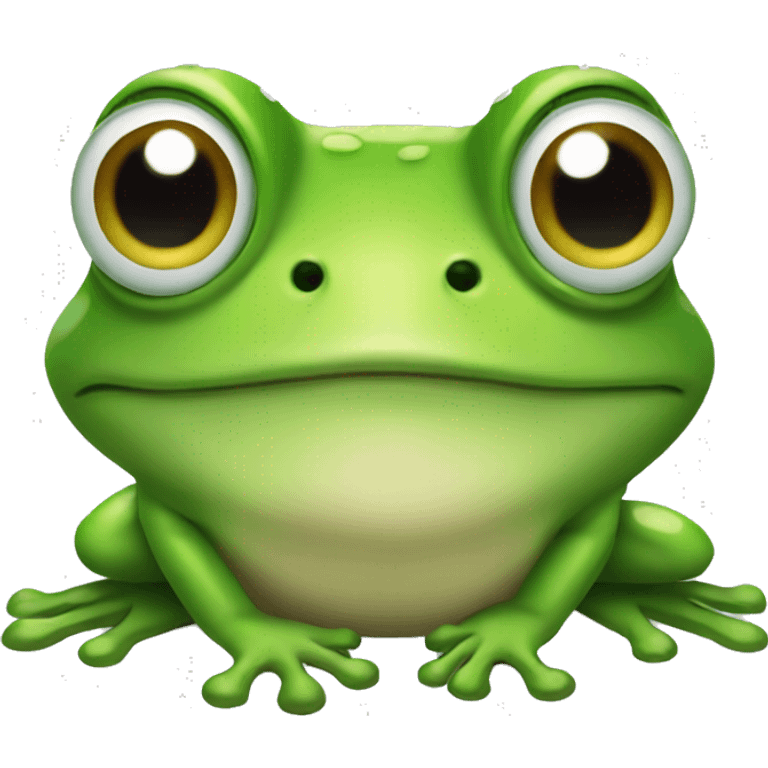 A frog that knows a guy emoji