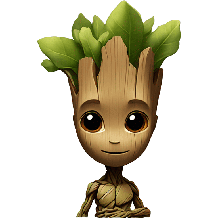 baby-groot above head with big, red hearth emoji