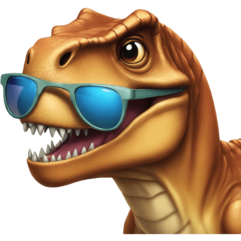 T-Rex wearing sunglasses  emoji