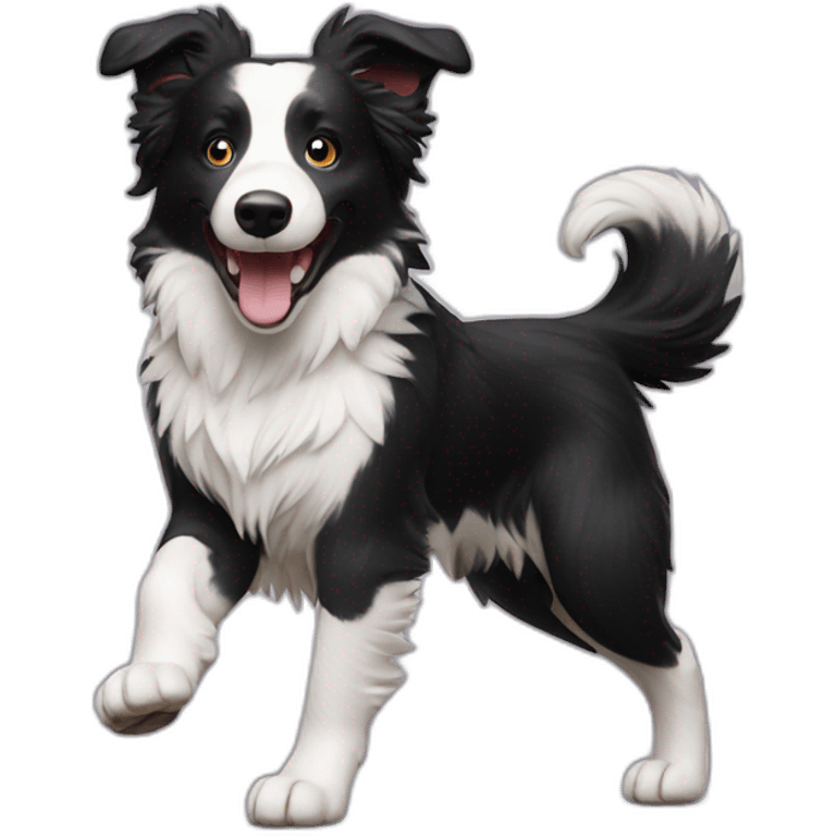 border collie dancing emoji