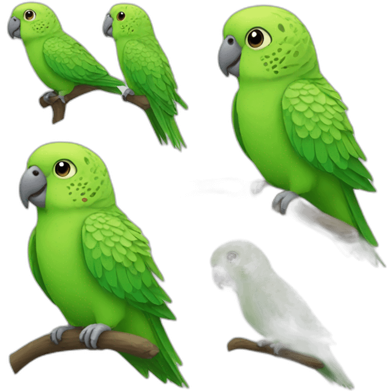 green parakeet emoji