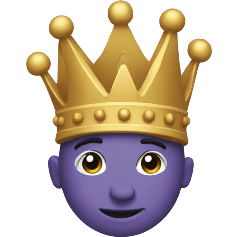 Tilted Crown emoji