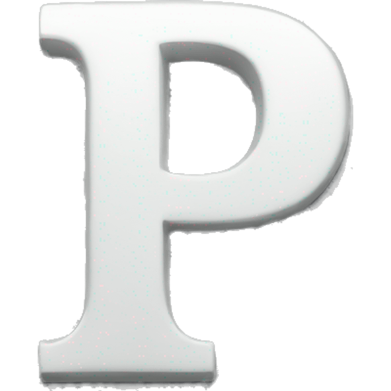 Letter p emoji