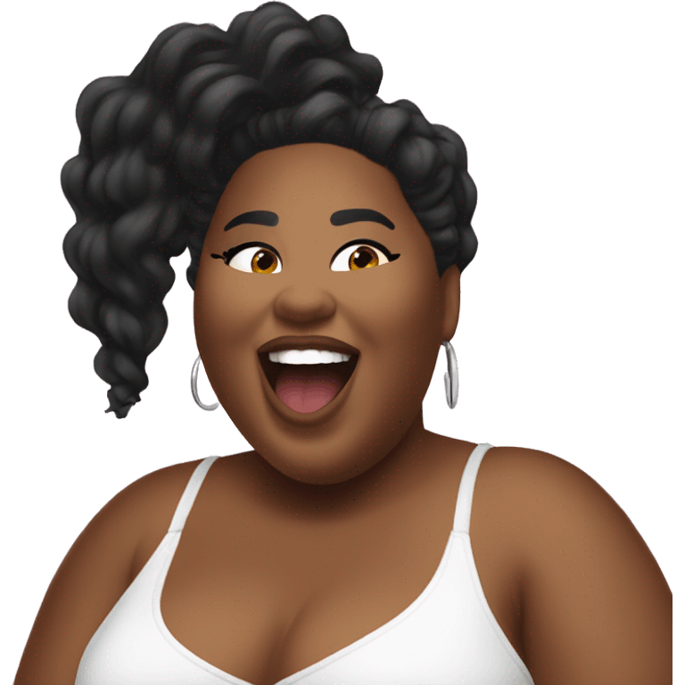 Lizzo saying “Ahhhh Fuk It Than” lol emoji