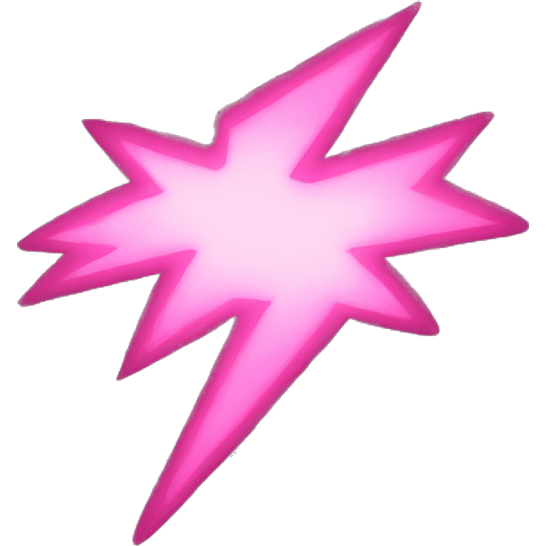 pink lightning emoji