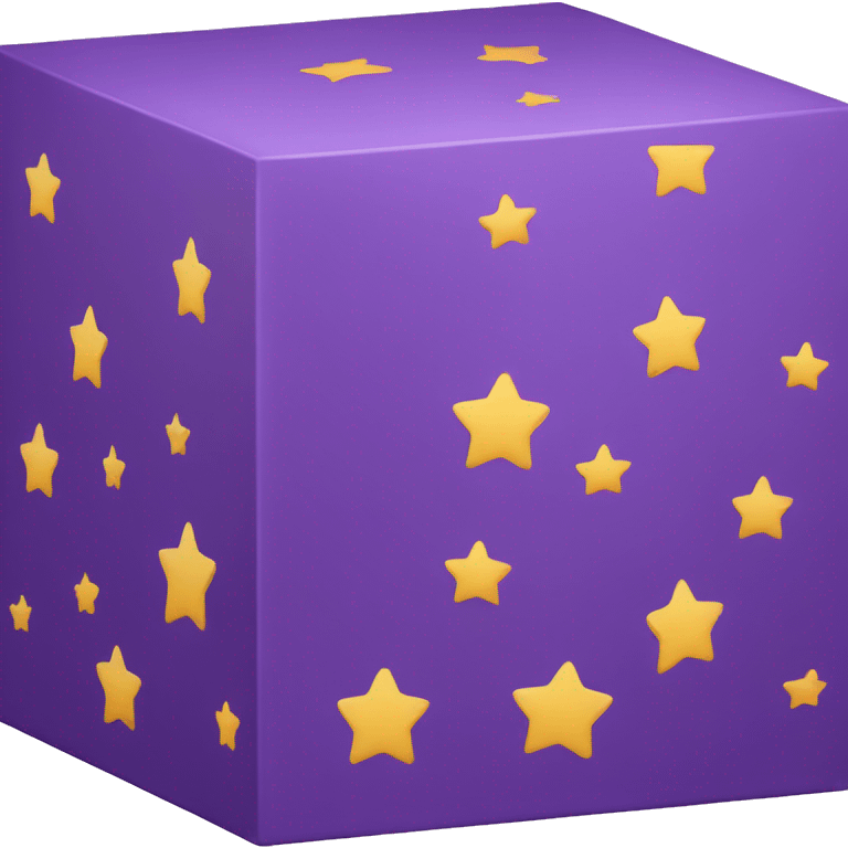 purple box with stars emoji