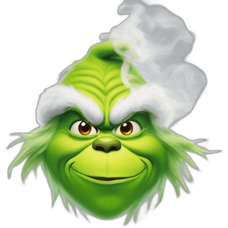 Grinch smoke  emoji