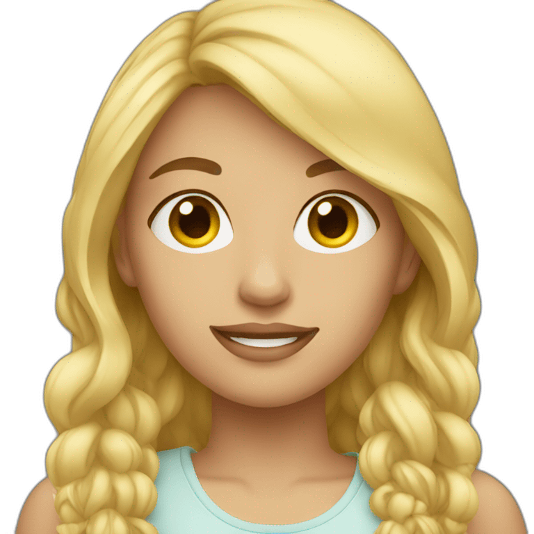 young blonde woman emoji