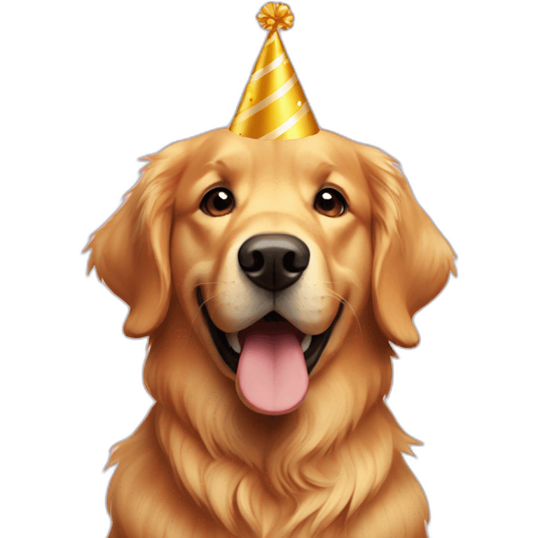 Golden Retriever Birthday  emoji