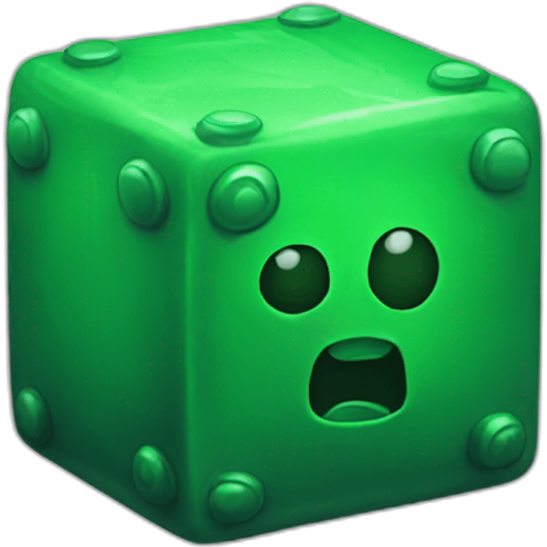 green toxic cube emoji