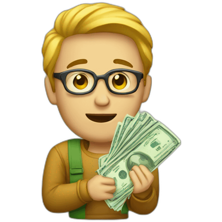 guy with money emoji