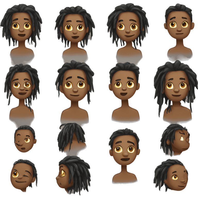 Boy with Dreadlocks  emoji