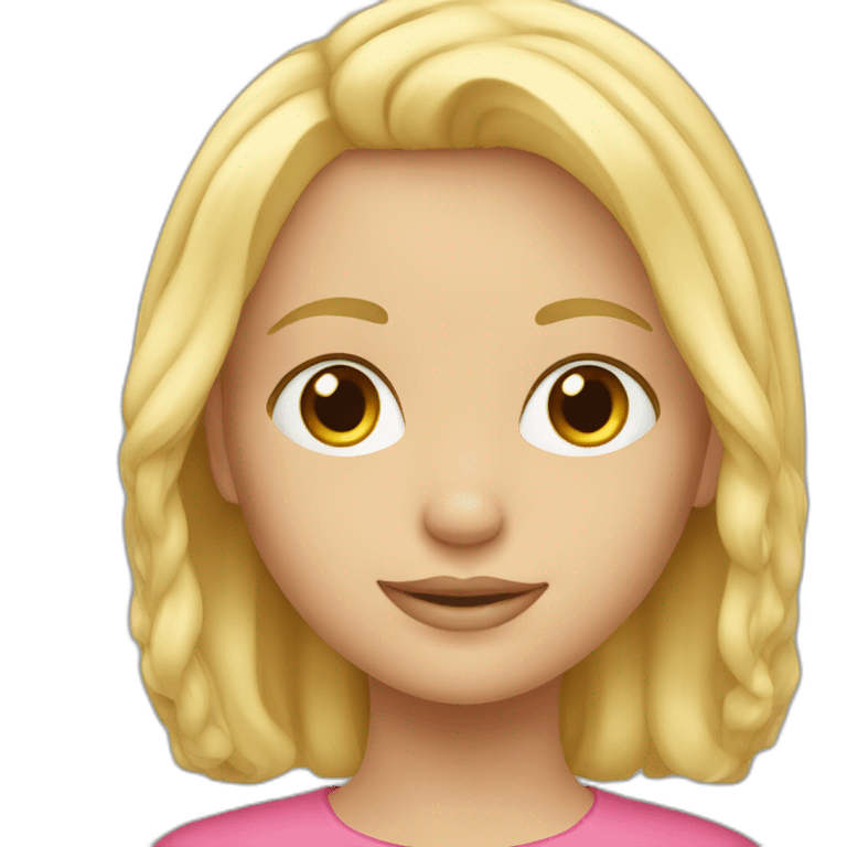 Ai blond girl emoji