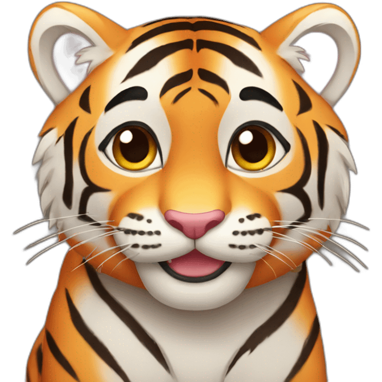 cute tiger emoji