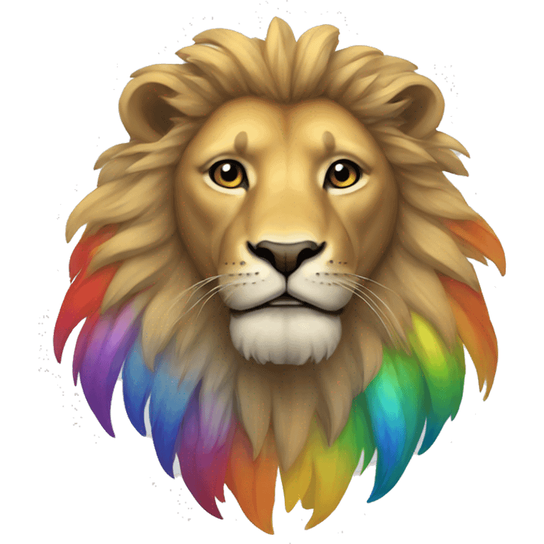 León arcoiris  emoji