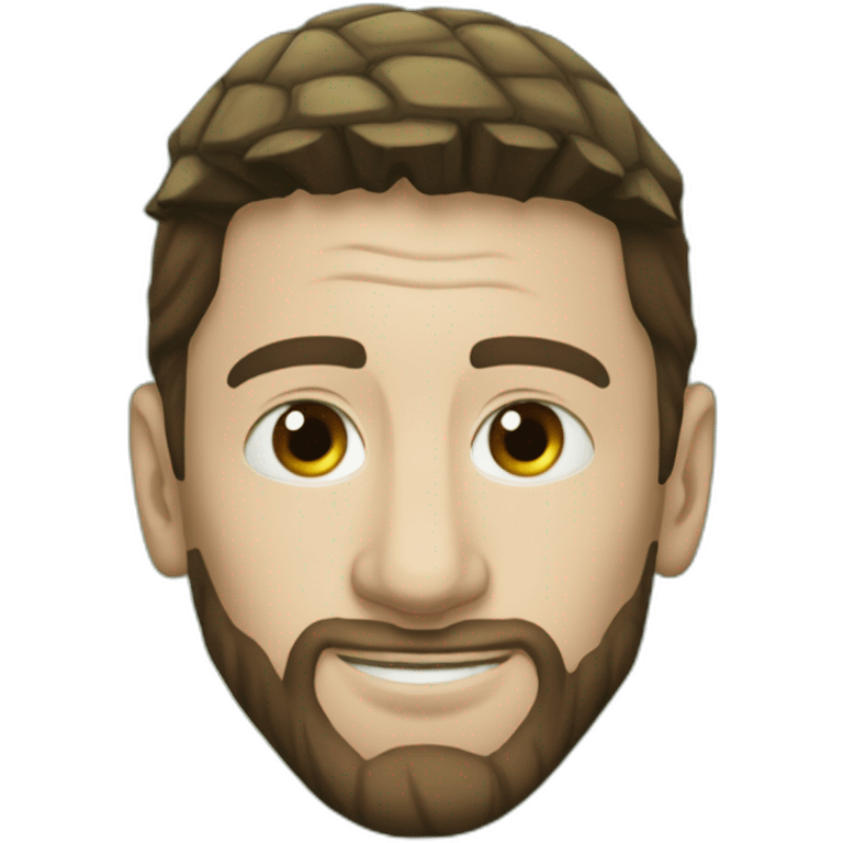 messi sur le dos tortue emoji