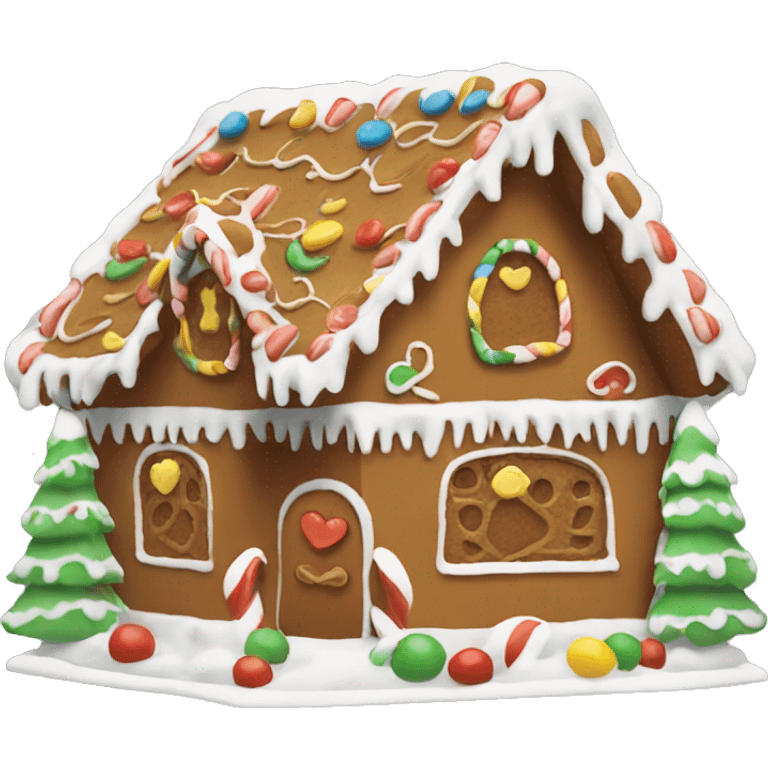 Gingerbread house emoji