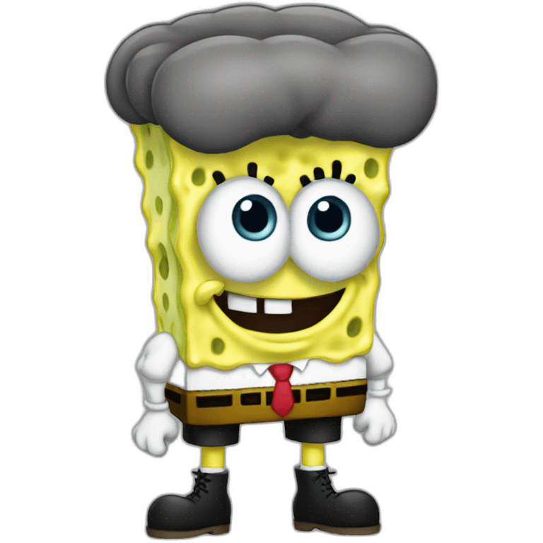 spongebob with grey stockings on emoji