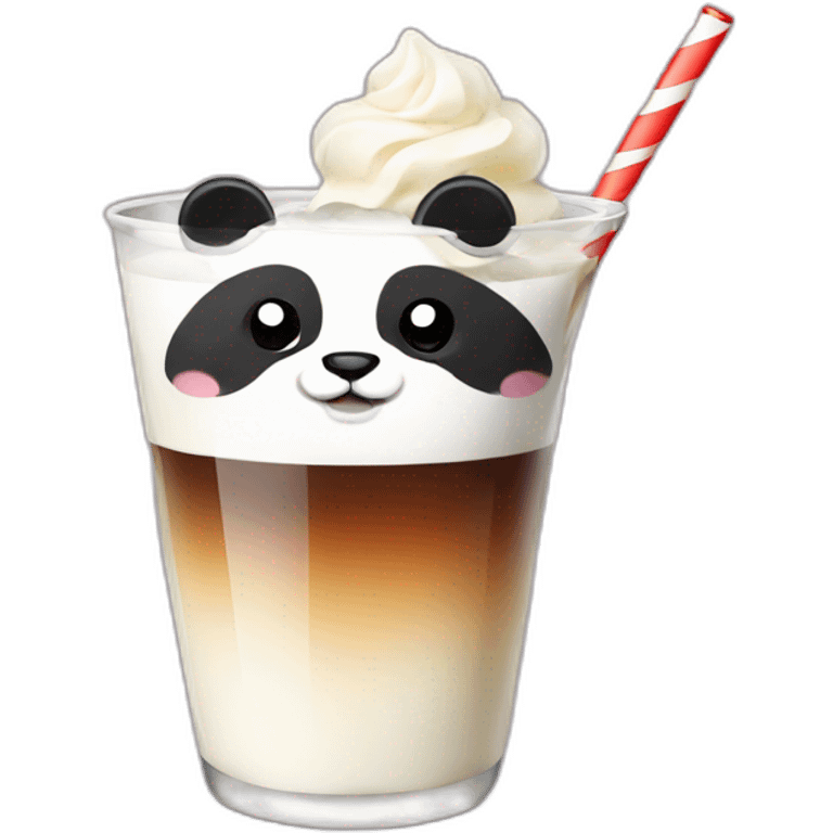 Panda drink emoji